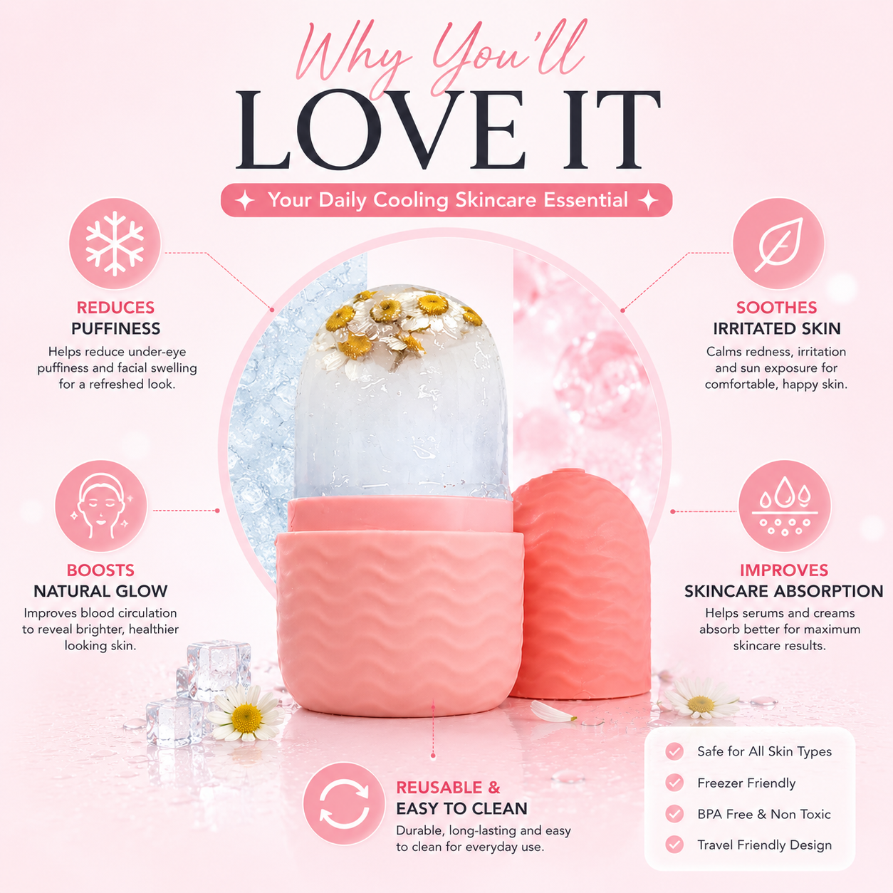 Face Glow Ice Roller