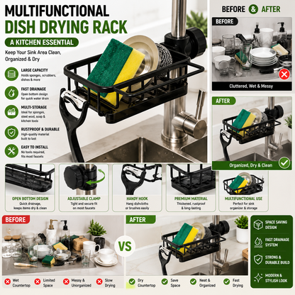 Kitchen Sink Organizer Rack