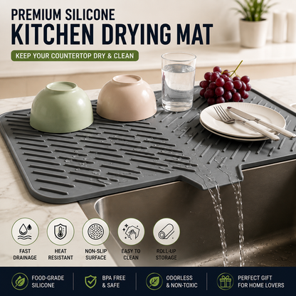 Premium Silicone Kitchen Drying Mat