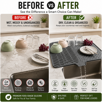 Premium Silicone Kitchen Drying Mat