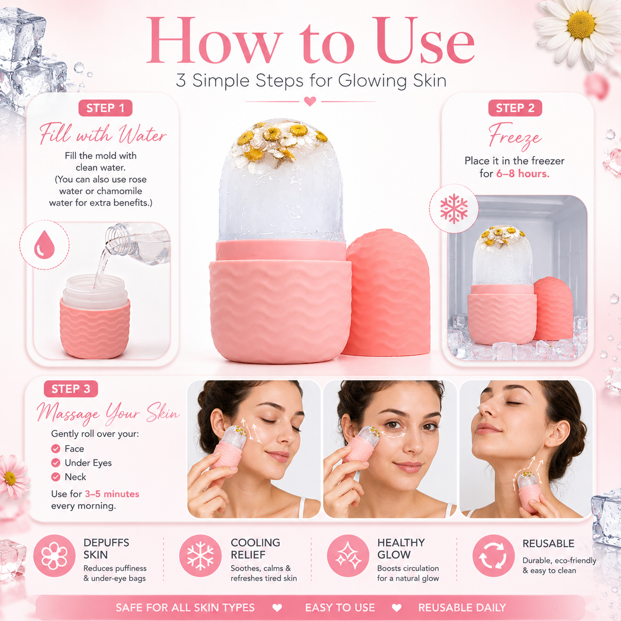 Face Glow Ice Roller